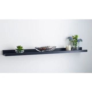 Lokken Wide Picture Shelf - Black 1 Lokken Wide Picture Shelf - Black