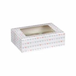 Betty Winters Cupcake Boxes 4pk -Home Furnishings Store 320783 4pk cupcake boxes holds 6 pastel triangles 2