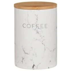 B&M Marble Effect Kitchen Canisters 3pc -Home Furnishings Store 356820 storage canisters marble effect coffee