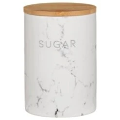 B&M Marble Effect Kitchen Canisters 3pc -Home Furnishings Store 356820 storage canisters marble effect sugar