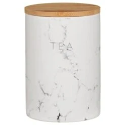 B&M Marble Effect Kitchen Canisters 3pc -Home Furnishings Store 356820 storage canisters marble effect tea