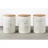 B&M Marble Effect Kitchen Canisters 3pc