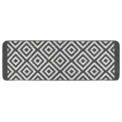 Home Furnishings Store -Home Furnishings Store 370071 buddy geo twist pile runner 50x150cm charcoal