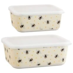 B&M Rectangular Tubs 2pk - Bees 11 B&M Rectangular Tubs 2pk - Bees -Home Furnishings Store 375968 2pk reuse and repurpose rectangle tubs bee 3