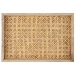 B&M Rattan Rectangle Tray