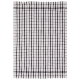 B&M Check Tea Towels - Black 3pk 3 B&M Check Tea Towels - Black 3pk - Image 3