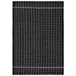 B&M Check Tea Towels - Black 3pk 8 B&M Check Tea Towels - Black 3pk -Home Furnishings Store 380307 3pk check tea towels black 4