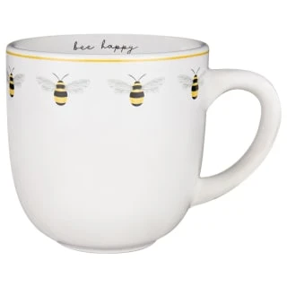 B&M Bee Happy Printed Mugs - 4pk 4 B&M Bee Happy Printed Mugs - 4pk - Image 4