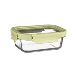 B&M Green Glass Food Container - Small