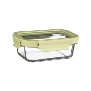 B&M Green Glass Food Container - Small 1 B&M Green Glass Food Container - Small