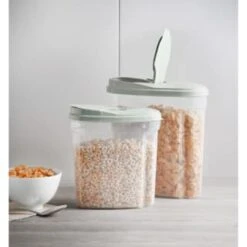 B&M Cereal Storage Container Set 2pk - Sage -Home Furnishings Store 380752 cereal storage set 2 peice sage 6