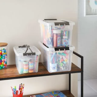 Clear Storage Box With Carry Handle 7L 2 Clear Storage Box With Carry Handle 7L - Image 2