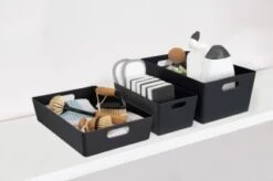 Soho Storage Tub 10 X 30 X 10cm - Graphite 7 Soho Storage Tub 10 X 30 X 10cm - Graphite -Home Furnishings Store 384312 384322 384405 soho box graphite group