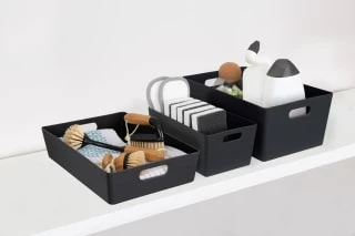 Soho Storage Tub 10 X 30 X 10cm - Graphite 4 Soho Storage Tub 10 X 30 X 10cm - Graphite - Image 4