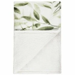 Winston Green Leaf Sherpa Throw -Home Furnishings Store 394948 winston leaf sherpa throw green 2
