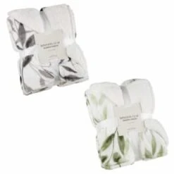 Winston Mono Leaf Sherpa Throw -Home Furnishings Store 394976 394948 winston leaf sherpa throw group 1
