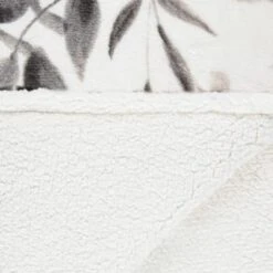 Winston Mono Leaf Sherpa Throw -Home Furnishings Store 394976 winston leaf sherpa throw mono 4