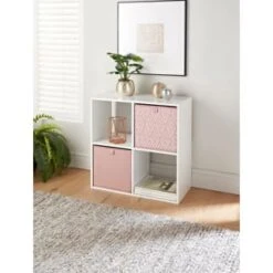 Lokken Printed Storage Cubes 2pk - Pink Diamond 9 Lokken Printed Storage Cubes 2pk - Pink Diamond -Home Furnishings Store 395838 2pk printed lokken storage cubes pink diamond